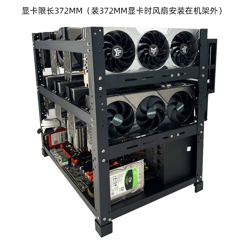 Stackable Open Air GPU Rack 6  - Gpu Mining Rig Frame 8 Gpu ulasan dan harga