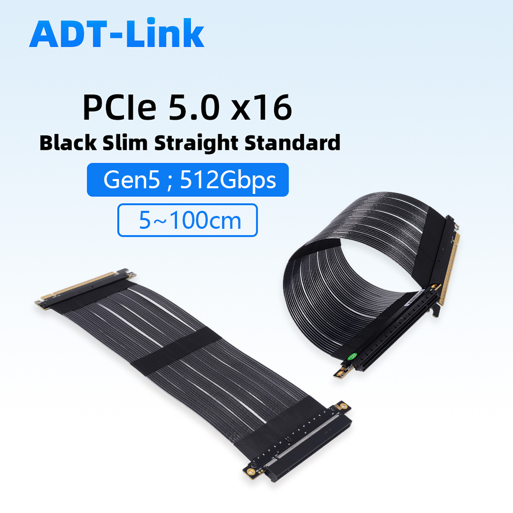 ADT-Link PCIe 5.0 X16 Graphics - Pcie 5.0 Gpu Riser Cable ulasan dan harga